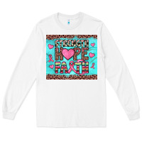 White strength hope faith Long Sleeve Tee - JahusDesignShop