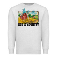 Oatmeal Heather this is god's country Premium Sweatshirt - MaliasSmallBusiness