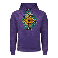 Cloud Purple aztec leopard sunflower Vintage Hoodie - JahusDesignShop