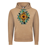 Aztec Leopard Sunflower Vintage Hoodie | Teevron
