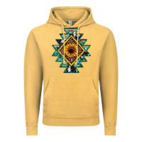 Vintage Mustard aztec leopard sunflower Vintage Hoodie - JahusDesignShop