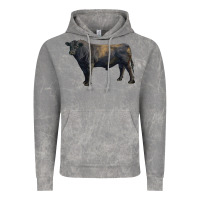 Cloud Rock black angus bull Vintage Hoodie - RanaPortraitStore