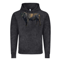 Vintage Black black angus bull Vintage Hoodie - RanaPortraitStore