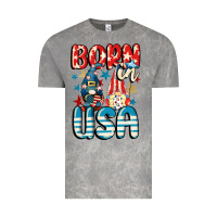 Cloud Rock Born in USA gnomes 4th of July Vintage Tee - CowGirlArtShop