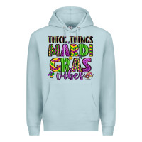 Blue Mist thick things mardi gras vibes Premium Hoodie - LillyAllenDesigns