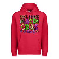 Cardinal thick things mardi gras vibes Premium Hoodie - LillyAllenDesigns