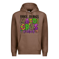 Chestnut thick things mardi gras vibes Premium Hoodie - LillyAllenDesigns