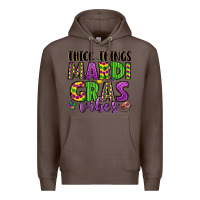 Coffee thick things mardi gras vibes Premium Hoodie - LillyAllenDesigns