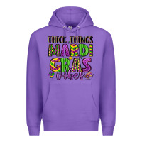 Purple thick things mardi gras vibes Premium Hoodie - LillyAllenDesigns