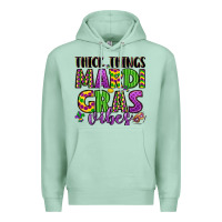 Seafoam thick things mardi gras vibes Premium Hoodie - LillyAllenDesigns