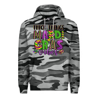 Slate Camo thick things mardi gras vibes Premium Hoodie - LillyAllenDesigns