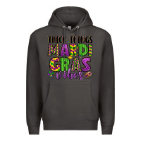 Smoke thick things mardi gras vibes Premium Hoodie - LillyAllenDesigns
