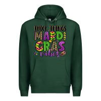 Sports Green thick things mardi gras vibes Premium Hoodie - LillyAllenDesigns