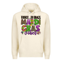 Tofu thick things mardi gras vibes Premium Hoodie - LillyAllenDesigns