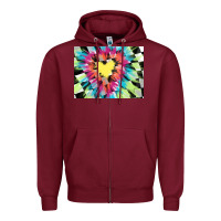 Burgundy tie dye hearth shaped race flag background 3200x2400 Zipper Hoodie - AdoDesignShop