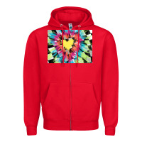 Red tie dye hearth shaped race flag background 3200x2400 Zipper Hoodie - AdoDesignShop