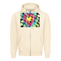 Sandshell tie dye hearth shaped race flag background 3200x2400 Zipper Hoodie - AdoDesignShop