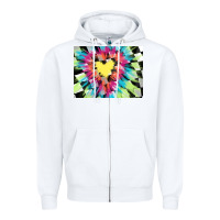 White tie dye hearth shaped race flag background 3200x2400 Zipper Hoodie - AdoDesignShop