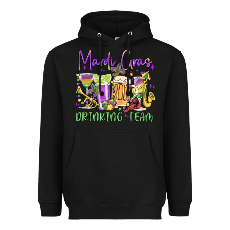 Mardi Gras Drinking Team Heavyweight Hoodie by MaliasSmallBusiness | Teevron
