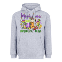 Heather Grey mardi gras drinking team Heavyweight Hoodie - MaliasSmallBusiness