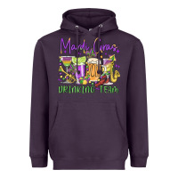 Plum mardi gras drinking team Heavyweight Hoodie - MaliasSmallBusiness