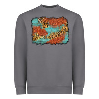 Storm western leopard tooled leather background Heavyweight Sweatshirt - Zillion Design Studio