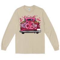 Mushroom breast cancer farm truck Long Sleeve Tee - Artiststas
