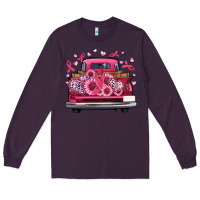 Plum breast cancer farm truck Long Sleeve Tee - Artiststas