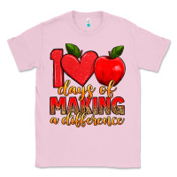 Bubblegum Pink 100 days of making a difference Classic Tee - Artiststas