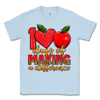 Dusty Blue 100 days of making a difference Classic Tee - Artiststas
