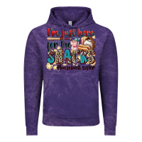 Cloud Purple i'm just here for the snacks #baseball sister Vintage Hoodie - Zillion Design Studio