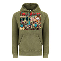 Vintage Olive i'm just here for the snacks #baseball sister Vintage Hoodie - Zillion Design Studio