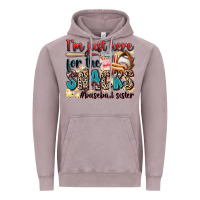 Vintage Zinc i'm just here for the snacks #baseball sister Vintage Hoodie - Zillion Design Studio