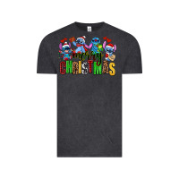 Vintage Black merry christmas stitch Vintage Tee - AdoDesignShop