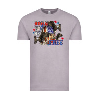 Vintage Zinc Born to be free 4th of july Vintage Tee - CowGirlArtShop