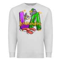 Dove Grey louisiana mardi gras Premium Sweatshirt - MaliasSmallBusiness