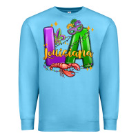 Ocean Blue louisiana mardi gras Premium Sweatshirt - MaliasSmallBusiness