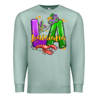 Seafoam louisiana mardi gras Premium Sweatshirt - MaliasSmallBusiness
