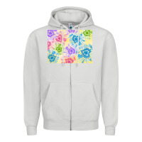 Dove Grey tie dye heart shaped background 3200x2400 Zipper Hoodie - AdoDesignShop
