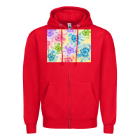 Red tie dye heart shaped background 3200x2400 Zipper Hoodie - AdoDesignShop