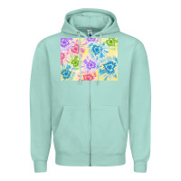 Seafoam tie dye heart shaped background 3200x2400 Zipper Hoodie - AdoDesignShop