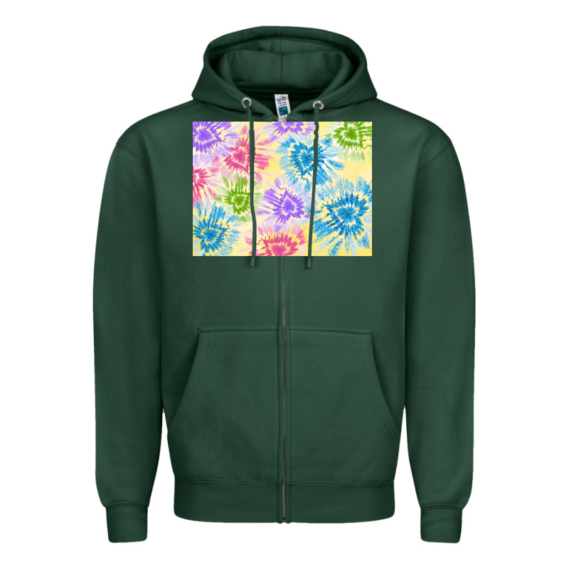 Tie Dye Heart Shaped Background 3200x2400 Zipper Hoodie by AdoDesignShop | Teevron