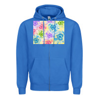 True Royal tie dye heart shaped background 3200x2400 Zipper Hoodie - AdoDesignShop