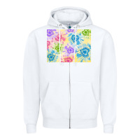 White tie dye heart shaped background 3200x2400 Zipper Hoodie - AdoDesignShop