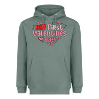Sage my first valentines day Heavyweight Hoodie - MaliasSmallBusiness