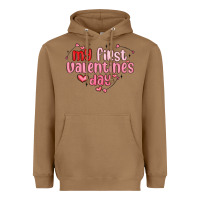 Toasted Coconut my first valentines day Heavyweight Hoodie - MaliasSmallBusiness
