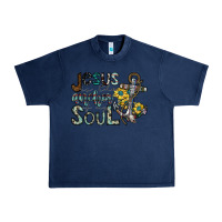 Navy jesus is the anchor of my soul Urban Heavy Tee - SublimationCraftShop