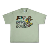 Oil Green jesus is the anchor of my soul Urban Heavy Tee - SublimationCraftShop