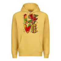 Antique Gold love juneteenth Premium Hoodie - LillyAllenDesigns