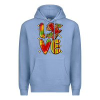 Colony Blue love juneteenth Premium Hoodie - LillyAllenDesigns